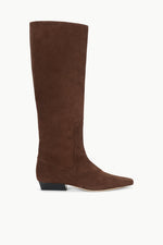 WALLY FLAT BOOT | MAHOGANY SUEDE