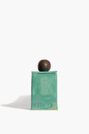 SMALL MOON-LID BOX | SATIN PATINA AND BROWN GLAZE SATIN PATINA AND BROWN GLAZE