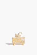SWAN TRINKET BOX | NATURAL YELLOW GLAZE NATURAL YELLOW GLAZE