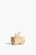 SWAN TRINKET BOX | NATURAL YELLOW GLAZE NATURAL YELLOW GLAZE