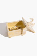 SWAN TRINKET BOX | NATURAL YELLOW GLAZE NATURAL YELLOW GLAZE