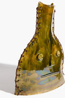 WHIPSTITCH HENRY VASE | GREEN NATURAL GLAZE GREEN NATURAL GLAZE